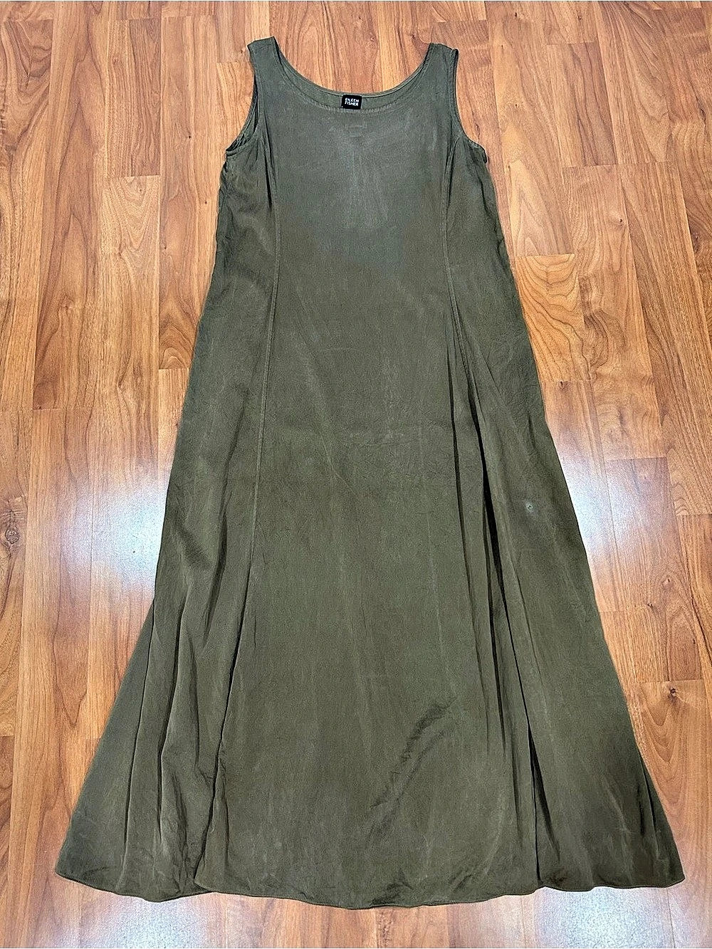 Eileen Fisher Maxi Dress in Green, Large
